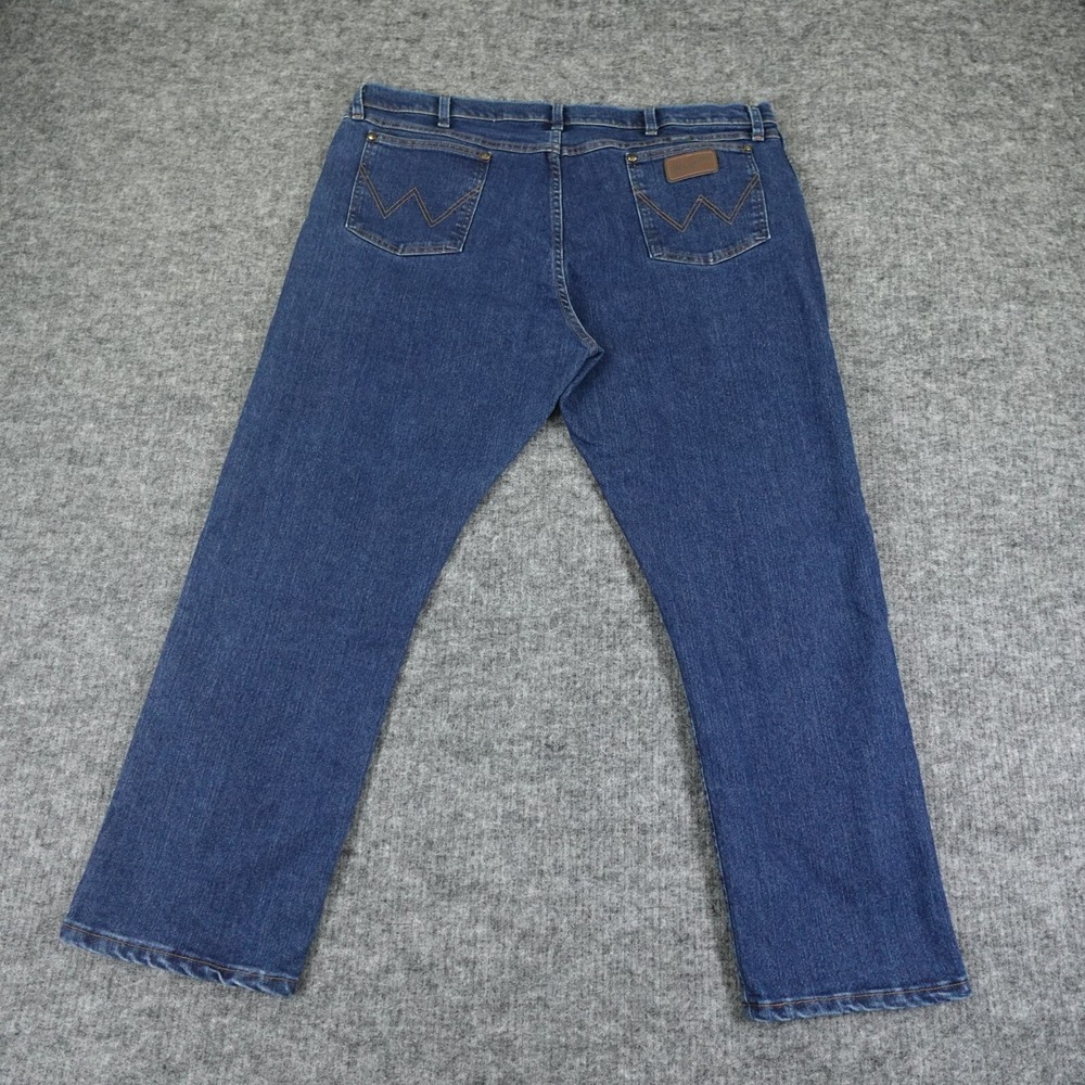 Wrangler Jeans Mens 42x30 Blue 47 Regular Fit Premium Performance Cowboy Cut - Picture 2 of 11
